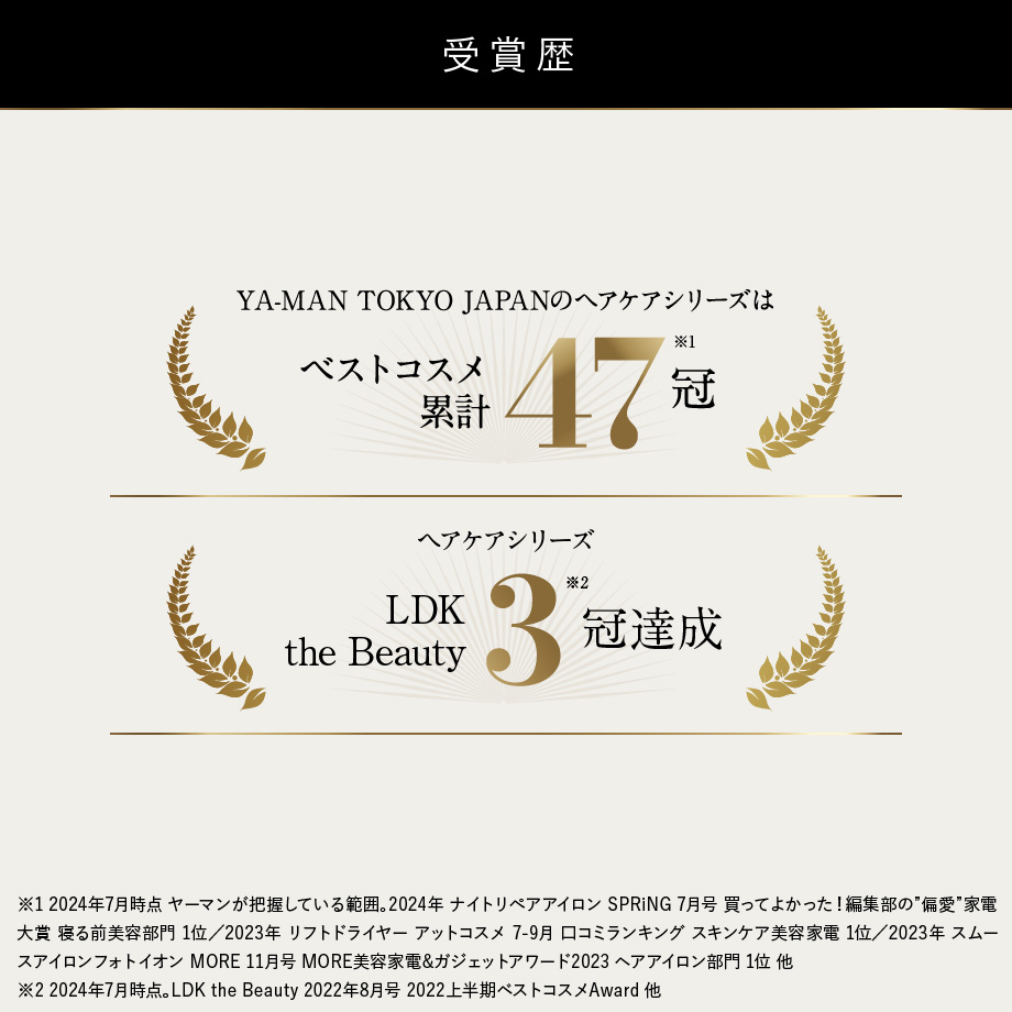 【受賞歴】LDK the Beauty ヘアアイロン部門 2023年2月号 Bestbuy(ベストバイ)