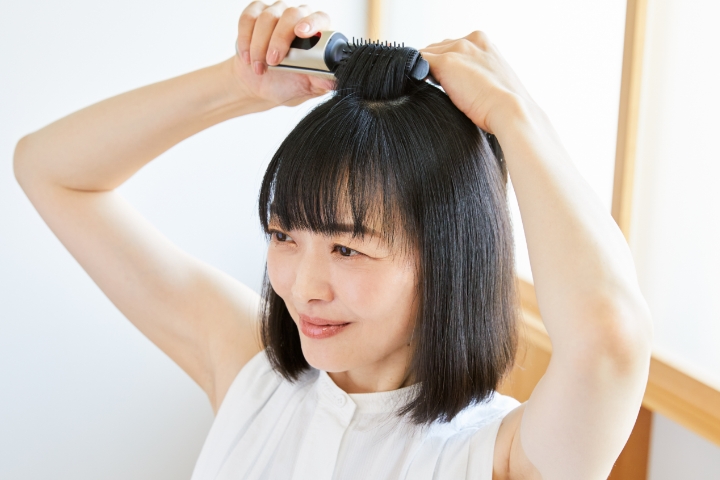 ショートヘアやボブスタイルのボリュームアップに「ヘアボリューマー