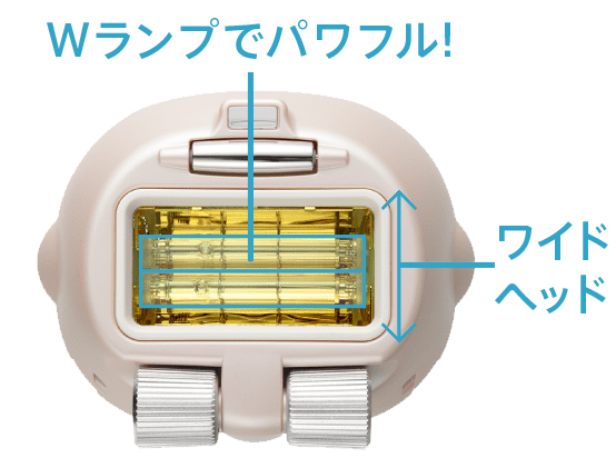 キセノンランプをW（ダブル）2本搭載