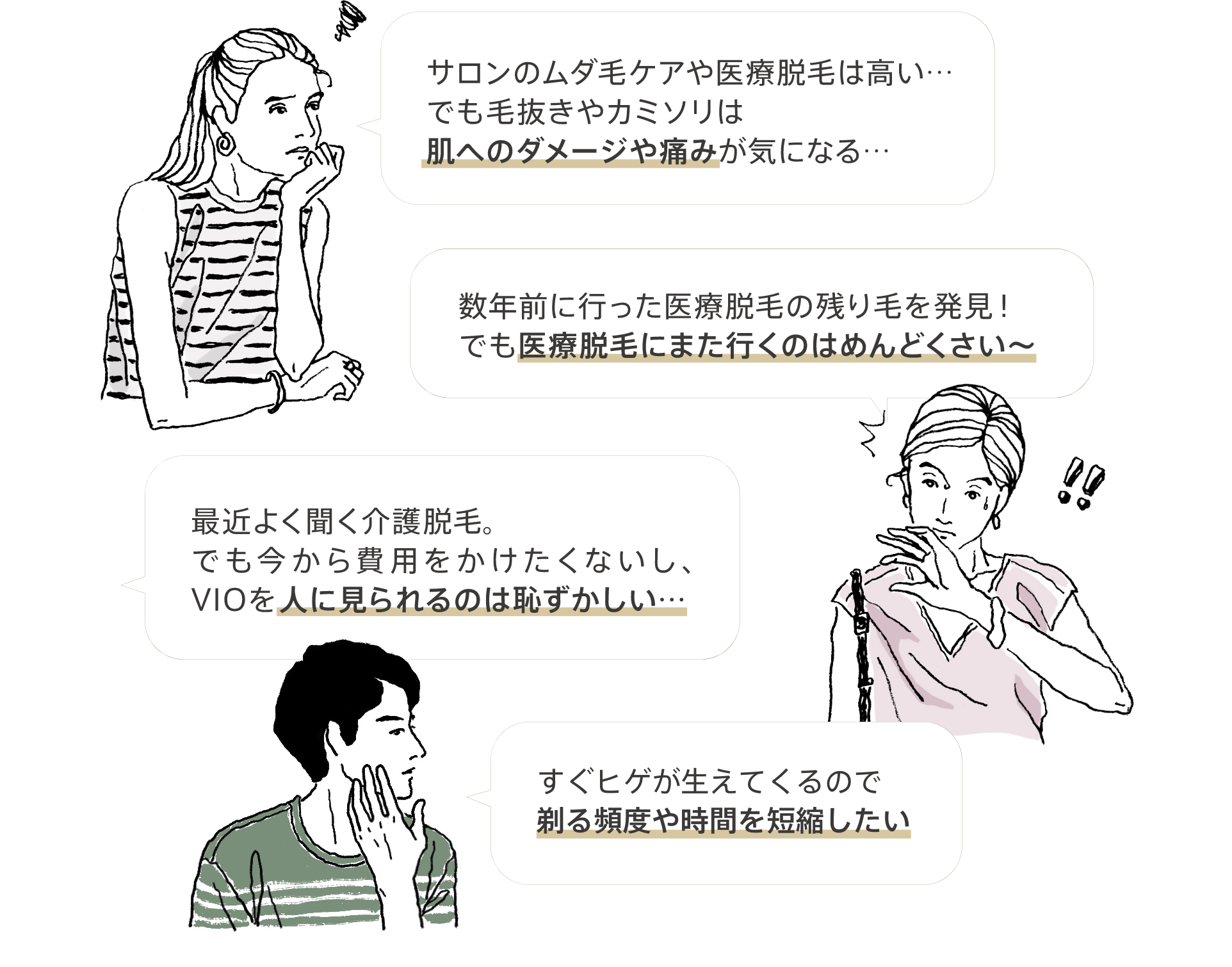 介護される前に脱毛したいよね〜